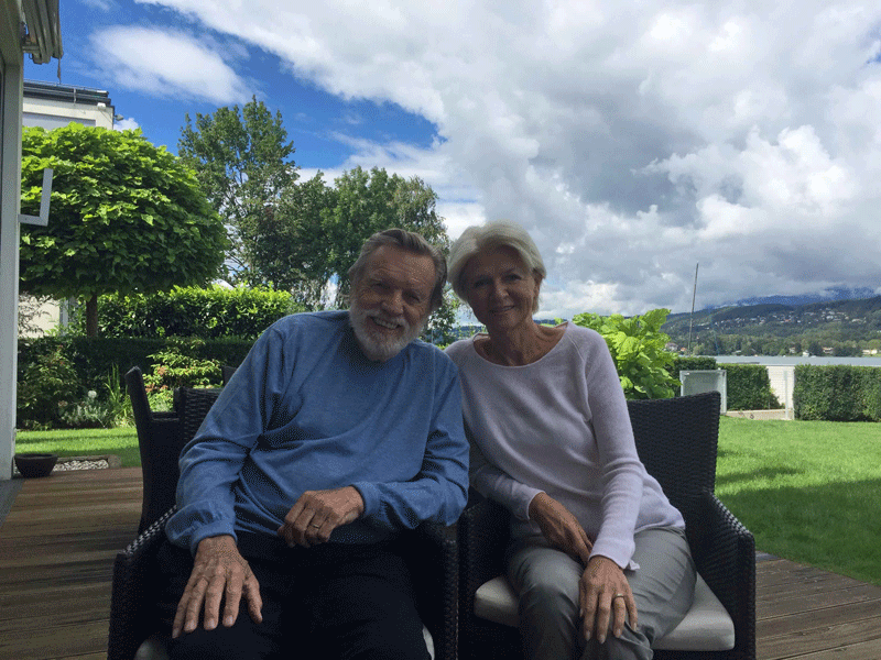 John und Doris Naisbitt in Velden am Wörthersee, September 2016